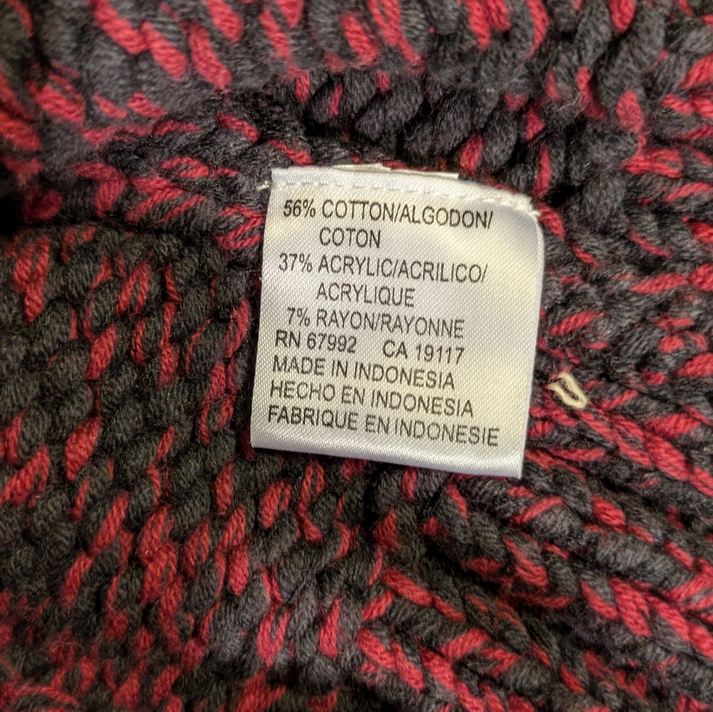 Women's SOblue Sigrid Olsen Chunky Knit Color Block Turtleneck Sweater| Size M - Picture 8 of 8